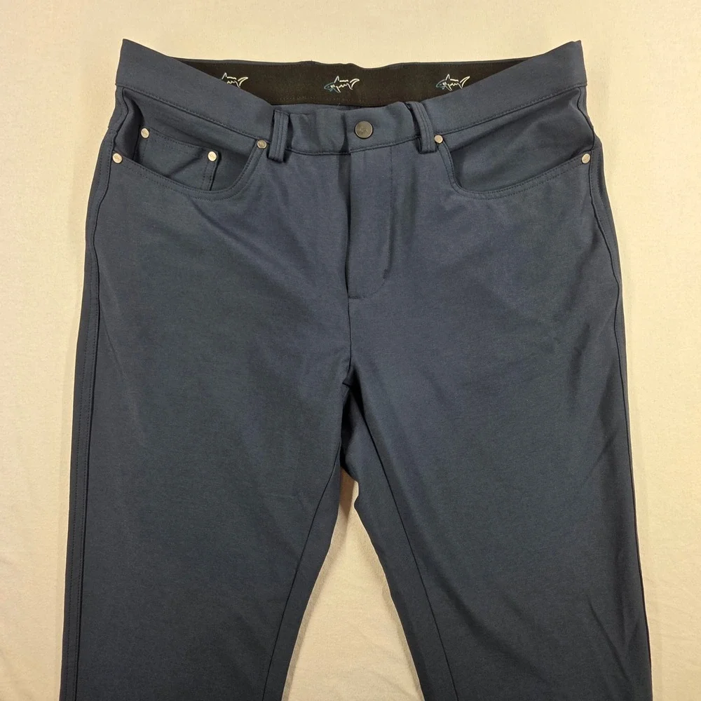 Greg Norman Collection Mens Navy Blue Golf Pants 32x29 Performance Stretch